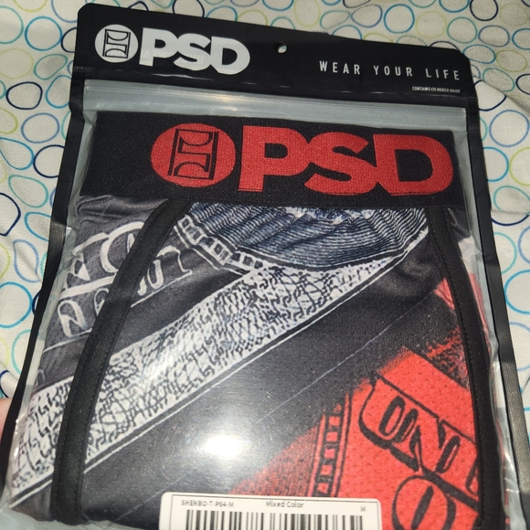 PSD Men's Red Washed Money Boxer Brief Size Medium - Picture 4 of 6